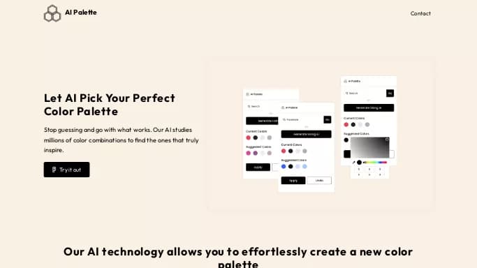 AI Palettes — бесплатная нейросеть   для дизайна. 