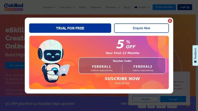 eSkilled AI Course Creator — платная нейросеть   для помощи в образовании. 