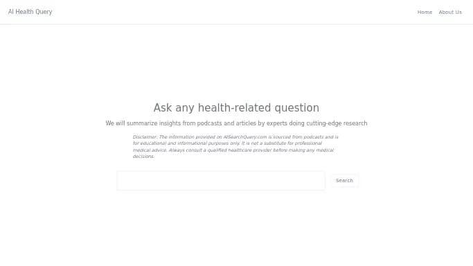 AI Health Query — бесплатная нейросеть   в медицине. 