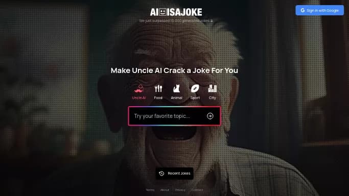 AI is a Joke — бесплатная нейросеть   для развлечений. 