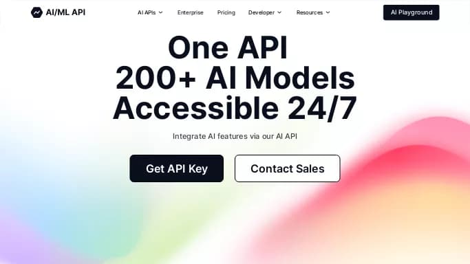 AIML API — бесплатная нейросеть   для разработки программного обеспечения, , модели LLM. Бесплатная версия с ограниченным функционалом, есть платные тарифы.