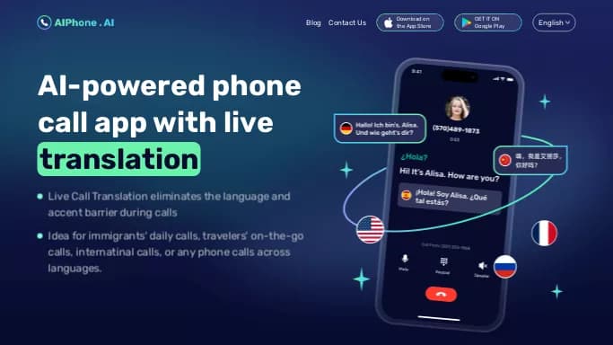 AI Phone — бесплатная нейросеть   для повышения продуктивности, для помощи в автоматизации,  для маркетинга,  для транскрибации аудио и видео,  для помощи в образовании. Бесплатная версия с ограниченным функционалом, есть платные тарифы.
