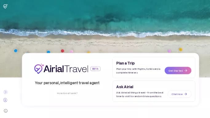 Airial Travel — бесплатная нейросеть   для повышения продуктивности,  для путешествий. 