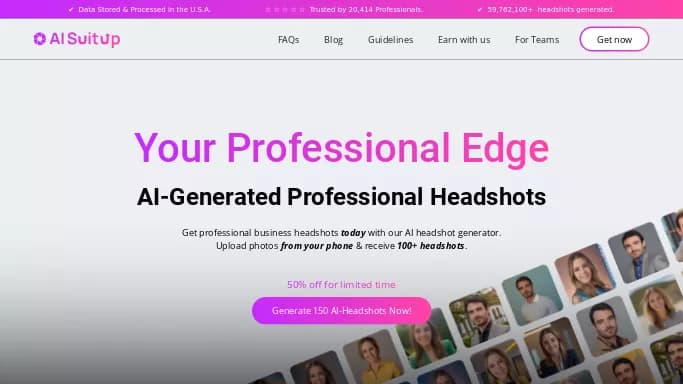 AI SuitUp — платная нейросеть   для редактирования изображений,  для создания изображений,  для SMM. Бесплатная версия с ограниченным функционалом, есть платные тарифы.