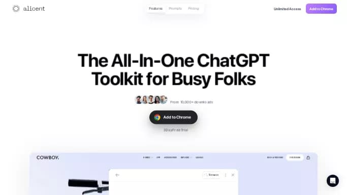 Alicent — бесплатная нейросеть   — чат-бот. Бесплатная версия с ограниченным функционалом, есть платные тарифы.