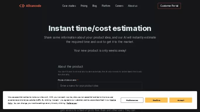 Allcancode — платная нейросеть   для маркетинга,  для повышения продуктивности. Бесплатная версия с ограниченным функционалом, есть платные тарифы.