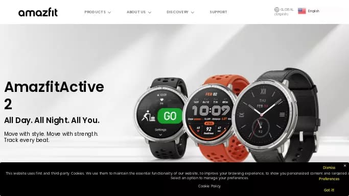 Amazfit Active 2 — платная нейросеть  в робототехнике и различных устройствах. Бесплатная версия с ограниченным функционалом, есть платные тарифы.