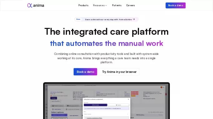 Anima Health — платная нейросеть   в медицине. 