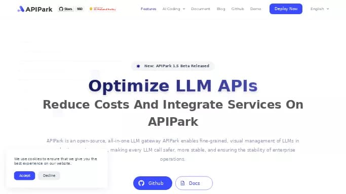 APIPark — бесплатная нейросеть   — чат-бот. 