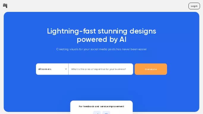 AI Banner — бесплатная нейросеть   для дизайна. Бесплатная версия с ограниченным функционалом, есть платные тарифы.