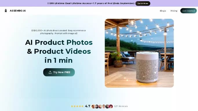 Assembo AI — бесплатная нейросеть   для маркетинга. Бесплатная версия с ограниченным функционалом, есть платные тарифы.