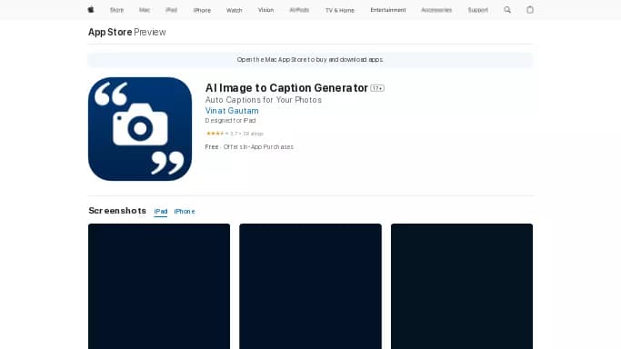 AI Image to Caption Generator — бесплатная нейросеть   для SMM,  для написания текста,  для маркетинга. Бесплатная версия с ограниченным функционалом, есть платные тарифы.