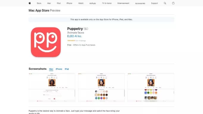 Puppetry — бесплатная нейросеть   для создания аватаров и цифровых 3D персонажей,  для повышения продуктивности. 