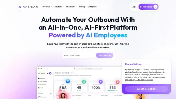 Artisan — платная нейросеть  , автономные ИИ (AGI). 