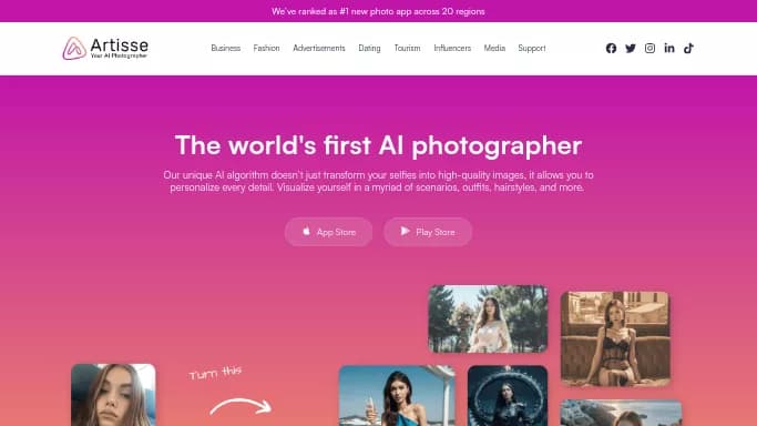 Artisse AI — бесплатная нейросеть . 