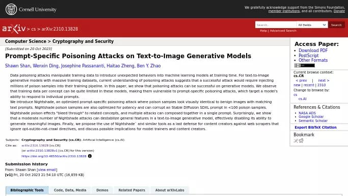 Nightshade AI — бесплатная нейросеть  undefined. 
