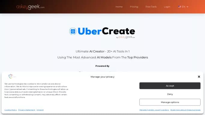 UberCreate — платная нейросеть   для написания текста. Бесплатная версия с ограниченным функционалом, есть платные тарифы.