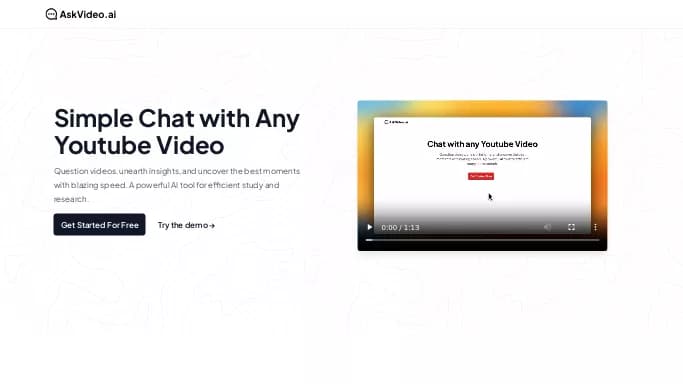 AskVideo AI — платная нейросеть   для транскрибации аудио и видео,  для повышения продуктивности,  для помощи в образовании. 