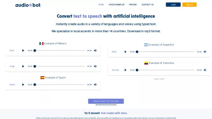 AudioBot — платная нейросеть   для создания голоса. 