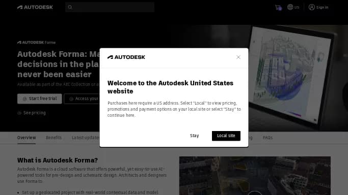 Autodesk Forma — платная нейросеть   для дизайна,  для маркетинга,  для повышения продуктивности,  для 3D и анимации. Бесплатная версия с ограниченным функционалом, есть платные тарифы.