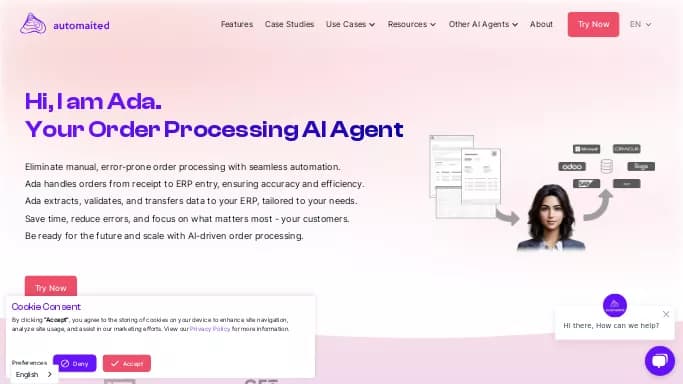 Automaited — платная нейросеть  , автономные ИИ (AGI),  для маркетинга, для помощи в автоматизации. 