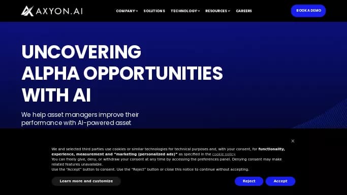 Axyon AI — платная нейросеть   для работы с финансами. 