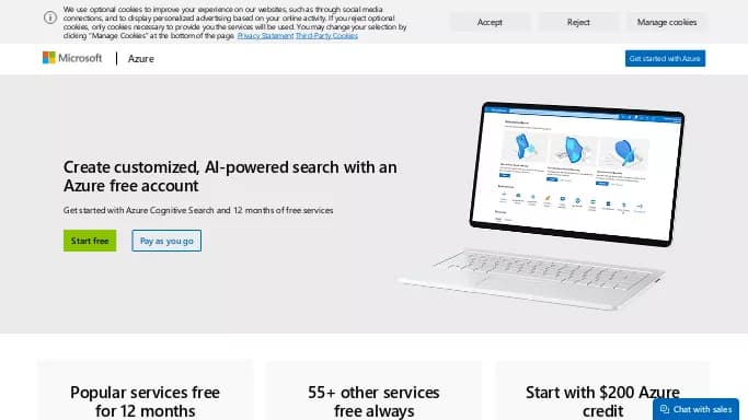 Microsoft Azure — платная нейросеть   для no Code/Low Code разработки, , автономные ИИ (AGI),  для маркетинга,  для повышения продуктивности. 