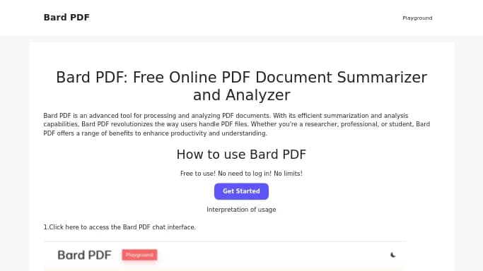 Bard PDF — бесплатная нейросеть   для суммаризации текста. 