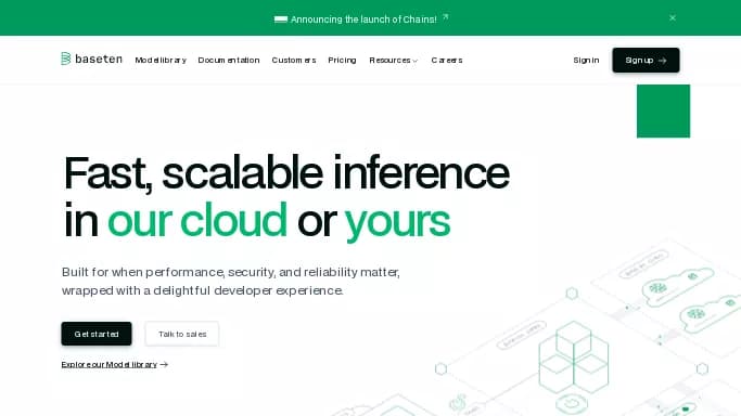 Baseten — платная нейросеть   для маркетинга. 