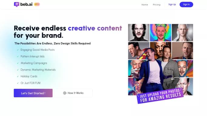 Beb AI — платная нейросеть   для создания аватаров и цифровых 3D персонажей. Бесплатная версия с ограниченным функционалом, есть платные тарифы.