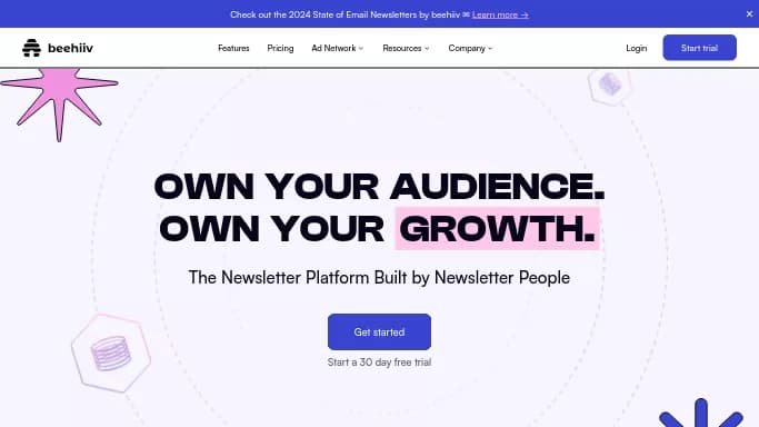 beehiiv AI — бесплатная нейросеть   для работы с электронной почтой. Бесплатная версия с ограниченным функционалом, есть платные тарифы.