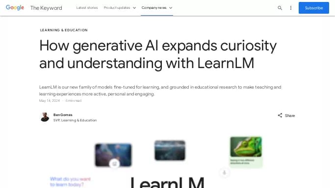 LearnLM by Google — бесплатная нейросеть   для помощи в образовании, undefined, , модели LLM. 