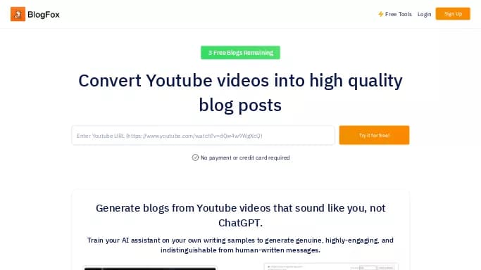 BlogFox — платная нейросеть   для транскрибации аудио и видео,  для повышения продуктивности,  для помощи в образовании,  для копирайтинга. 