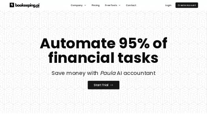 Bookeeping.ai — платная нейросеть  для помощи в автоматизации,  для маркетинга,  для работы с финансами. 