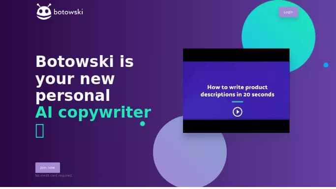 Botowski — бесплатная нейросеть   для написания текста,  для копирайтинга. 