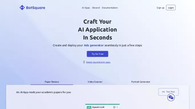 BotSquare — бесплатная нейросеть   для no Code/Low Code разработки. Бесплатная версия с ограниченным функционалом, есть платные тарифы.