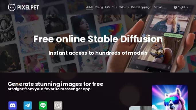 PixelPet — платная нейросеть   для создания изображений. Бесплатная версия с ограниченным функционалом, есть платные тарифы.