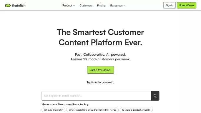 Brainfish — платная нейросеть   для маркетинга. Бесплатная версия с ограниченным функционалом, есть платные тарифы.