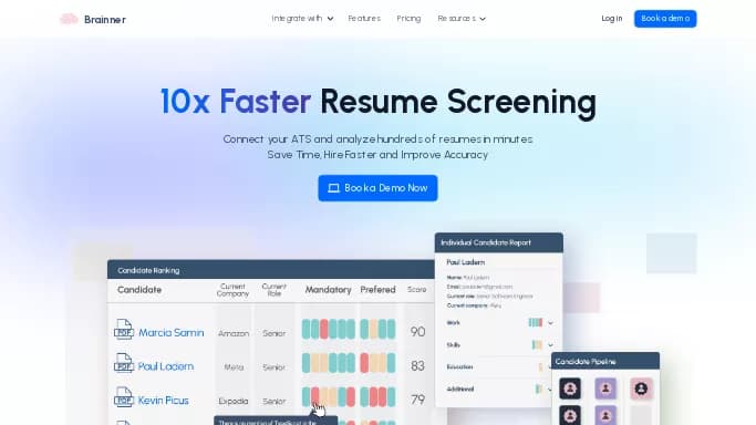 Brainner — платная нейросеть   помогающие в управлении персоналом. Бесплатная версия с ограниченным функционалом, есть платные тарифы.