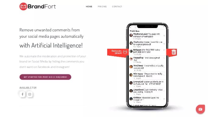 Brandfort — бесплатная нейросеть   для SMM. Бесплатная версия с ограниченным функционалом, есть платные тарифы.