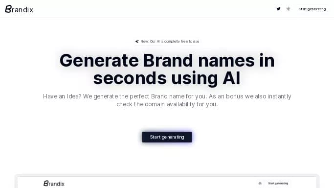 Brandix — бесплатная нейросеть   для маркетинга. 