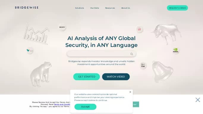 BridgeWise — платная нейросеть   для работы с финансами,  для научно-исследовательской деятельности. 