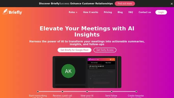 Briefly AI — бесплатная нейросеть   для повышения продуктивности,  для транскрибации аудио и видео,  для помощи в образовании. 