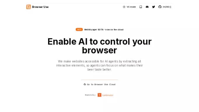 Browser Use — бесплатная нейросеть  , автономные ИИ (AGI),  для разработки программного обеспечения. 