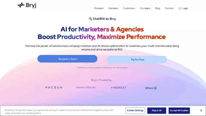ChatROI — бесплатная нейросеть   — чат-бот,  для маркетинга. Бесплатная версия с ограниченным функционалом, есть платные тарифы.