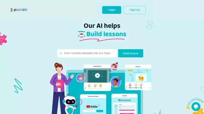 Puzzicle — бесплатная нейросеть   для помощи в образовании. 