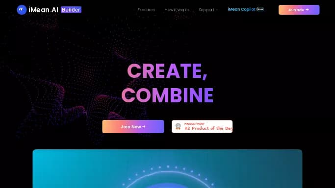 iMean AI Builder — платная нейросеть   для повышения продуктивности, для помощи в автоматизации. 