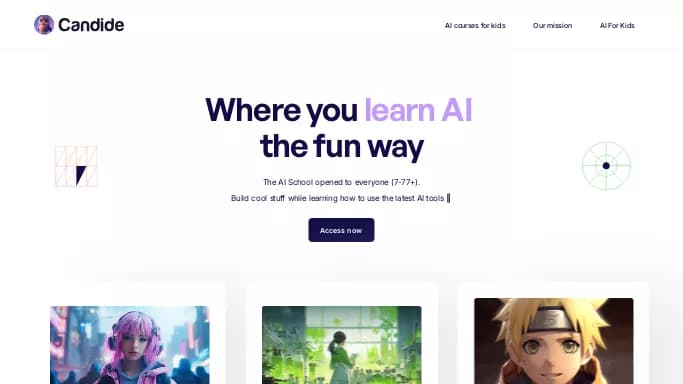 CandideAI — бесплатная нейросеть   для помощи в образовании. Бесплатная версия с ограниченным функционалом, есть платные тарифы.