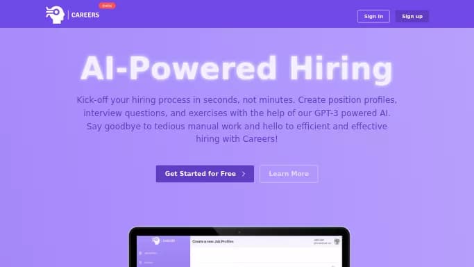 Careers.ai — платная нейросеть   помогающие в управлении персоналом. 