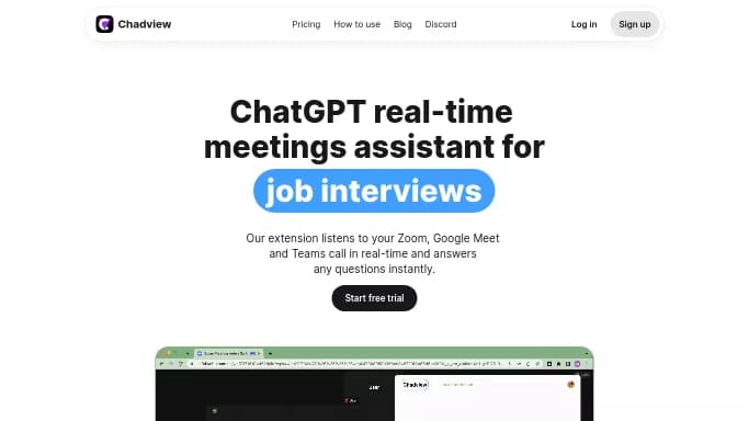Chadview — платная нейросеть   — чат-бот,  помогающие в управлении персоналом,  для повышения продуктивности. Бесплатная версия с ограниченным функционалом, есть платные тарифы.
